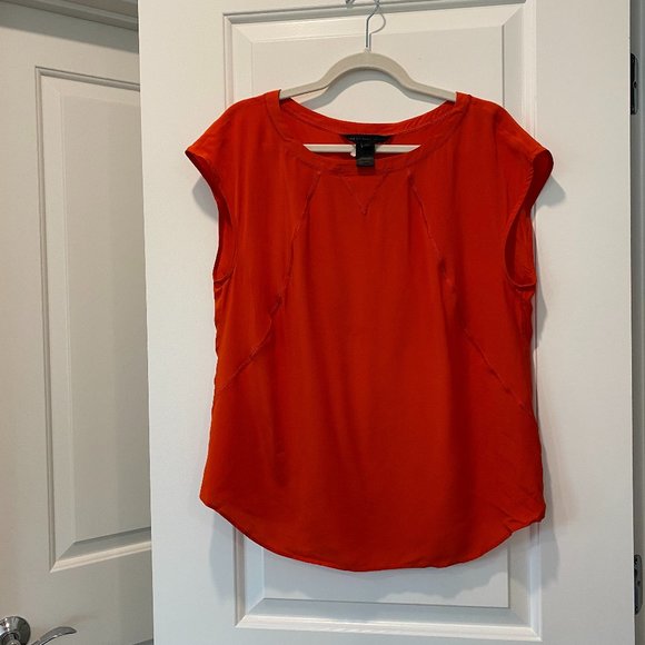 Marc by Mark Jacobs Orange Silk Top - Picture 1 of 5